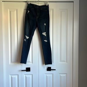 Dark Blue Ripped Jeans